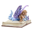thumbnail image 5 of Ebros Gift 4.25" Fantasy Amy Brown Lavender Book Worm Fairy Garden Statue, Collectible, 5 of 9