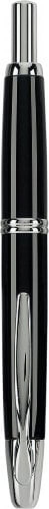 Pilot Vanishing Point Collection Fountain Pen - Black & Rhodium - Fine Point
