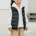 thumbnail image 7 of Jinhomg Toddler Boys Girls Puffer Vest Kids Sleeveless Winter Warm Softshell Quilted Padded Puffer Down Vest Ultra Light Waistcoat Jacket, 7 of 7