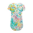 thumbnail image 5 of PeiLuo Women's Summer Tops: Dressy Casual Short Sleeve Button V Neck T-Shirts, Trendy Cute Tees with Floral Boho Tunic Blouses, 5 of 6