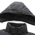 thumbnail image 4 of QQZ Color Block Padded Hooded Zip Up Puffer Jacket Men, Zip Up Sweatshirt Men, Fall Winter Travel Business Casual Ski Outdoor Daily Outfits, 4 of 8