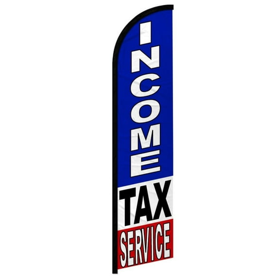 Income Tax Service Windless Banner Flag