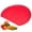 Red, variant on TPU Rubber Cutting Board, Flexible Chopping Mat for Kitchen D-Shape Cutting Mats, Professional Knife-Friendly , Dishwasher Safe, BPA Free, Half Round Prep Board