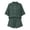 Dark Green, variant on Summer Sets Linen Sets for Women 2 Piece Short Sleeve Shirt and Shorts Beach Outfits Casual Fashion Comfortable Solid Color Suits Army Green L