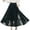 Black, variant on ZVNAΖH Women's A-line Fairy Elastic Waist Tulle Midi Skirt Pleated Swing Skirt Summer Casual Party Go Out Skirt