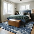 thumbnail image 3 of KUETH Area Rugs for Living Room 8x10 Large Modern Machine Washable Vintage Rugs Distressed Abstract Print Blue Throw Rug for Bedroom Aesthetic, Non Slip Carpet with Gripper, 3 of 10