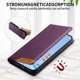 thumbnail image 2 of Funda Tipo Cartera de Cuero Sintético para Samsung Galaxy S20 Ultra Bloqueo RFID, con Ranuras para Tarjetas y Bolsillo para Efectivo, Cierre Magnético Fuerte Morado, 2 of 6