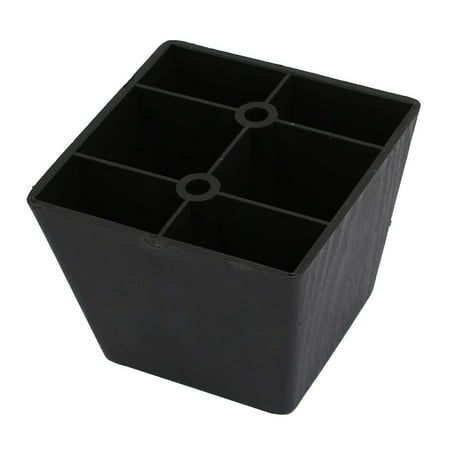 Bumper Hole Cover - 75mmx75mmx60mm 2 Hole Conical Rubber Furniture Bumper Foot Cover Pad