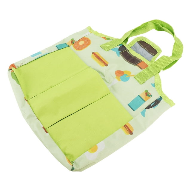 Children Gardening Handbag Colorful Cartoon Oxford Cloth Hook and Loop Design Portable Gardening Tools Storage Bag