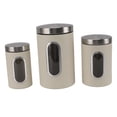 thumbnail image 1 of 3Pcs Kitchen Canisters Set for Organizer Visible Food Tea Jar Jar Food Jars Canisters, 1 of 7
