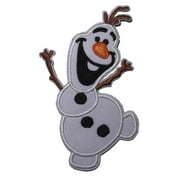 Angle View: Walt Disney Frozen Movie Olaf Character 3 3/4" Tall Embroidered Patch