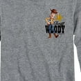 thumbnail image 3 of Toy Story - Sheriff Woody Badge - Toddler And Youth Long Sleeve Graphic T-Shirt, 3 of 5