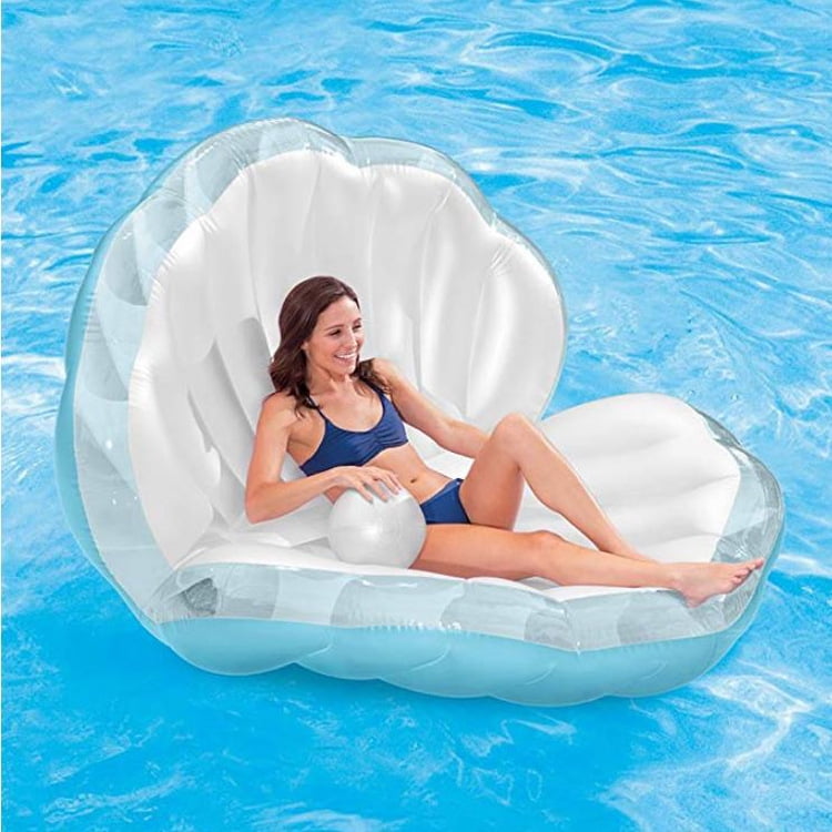 Inflatable Seashell Pool Float Giant 
