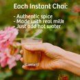 thumbnail image 6 of Tea India Chai Moments Masala Chai Tea Unsweetened Instant Latte Mix Flavorful Blend Of Premium Black Tea, Spices & Natural Ingredients Traditional Indian Tea Individually Wrapped 10 Sachets Pack of 6, 6 of 10