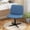 Blue, variant on CL.HPAHKL Vanity Chair with Back, Armless Criss Cross Legged Chair, Comfy Home Office Desk Chair, Height Adjustable & Wide Seat, Beige
