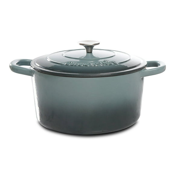 Gibson Artisan 7 Qt Dutch Oven - Round - Slate Grey - Cast Iron