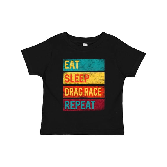 Inktastic Drag Racing Eat Sleep Drag Race Repeat Boys or Girls Toddler T-Shirt