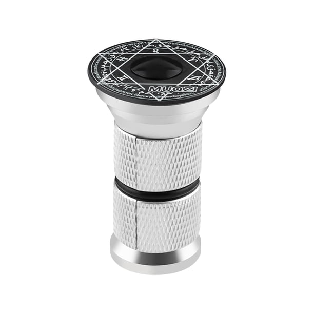 Tapa para auriculares de bicicleta fácil de instalar con llave Allen Tapa de 31,8 mm Aleación de aluminio y psíquica