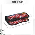 thumbnail image 3 of Fotbe Eagle Head With American Flag Pattern Pencil Case,Canvas Pen Case, Multi- Slot Pencil Pouch, Portable Pencil Bag, Pen Case for& Office, Makeup Bag ,Zipper Pouch, 3 of 6