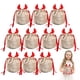 thumbnail image 1 of Bolsa con cordón de Navidad Bolsas de regalo de asta Bolsa de decoraciones navideñas Bolsa con cordón, 1 of 5