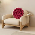 thumbnail image 3 of Ivory Knot Pillow Ball, Decorative Throw Pillow, Soft Round Knotted Cushion for Couch & Bedroom, Cute Home Decor, Braided Pillow for Living Room (5 ft), 3 of 4
