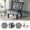 Silver#, variant on Accent Chairs COOLMORE Modern Velvet Armless Accent Living Room Chair / Leisure Chair,Upholstered Fabric Button Comfortable Chair with Wooden Legs for Bedroom, Living Room, Office (Silver Velvet),Lea