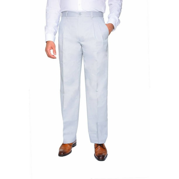 Men's Pleated Front Wrinkle Resistant Pants