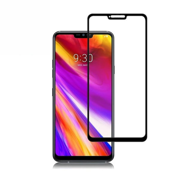 LG G7 ThinQ - 5D Touch Tempered Glass Screen Protector Curved Edge Full Cover Bubble Free Case Friendly