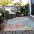 thumbnail image 6 of Addison Rugs Chantille Indoor/Outdoor Transitional Abstract Teal Washable Rectangle Rug, 5' x 7'6", 6 of 6