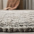 thumbnail image 5 of SAFAVIEH Natural Fiber Levi Braided Area Rug, Light Grey, 8' x 8' Square, 5 of 12
