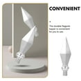 thumbnail image 2 of HINTRMENT Hall Flagpole Topper Aluminum Alloy Silver Decorative 1Set, 2 of 7