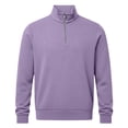 thumbnail image 4 of Migroa Essential Men's Quarter-Zip Sweatshirt -Solid Color Stand-Up Collar Design, Multiple Color Options, Premium Casual Wear Under $25, Purple M, 4 of 4