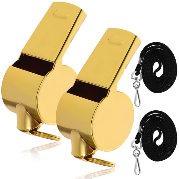 BESTSKY Kids Whistle 2Pcs Referee Whistle Children Whistle Toy Stainless Steel Whistle Party Favor Whistle for Kids