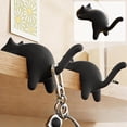 thumbnail image 2 of Naxoaeo Cat Shaped Backpack Hook, Portable Desk Bag Holder with Strong Adhesive Pad, No-Installation School Desk Accessory for Students, Space Saving Clips for Hanging Bags Purses, 1 Pc, 2 of 7