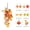 D, variant on YTTAL 3FT Artificial Fall Maple Leaves Hanging Swag, Vibrant Mixed Colors Autumn Foliage Garland, Thanksgiving Halloween Harvest Decorations for Front Door, Wall, Porch, Indoor Outdoor Home Decor