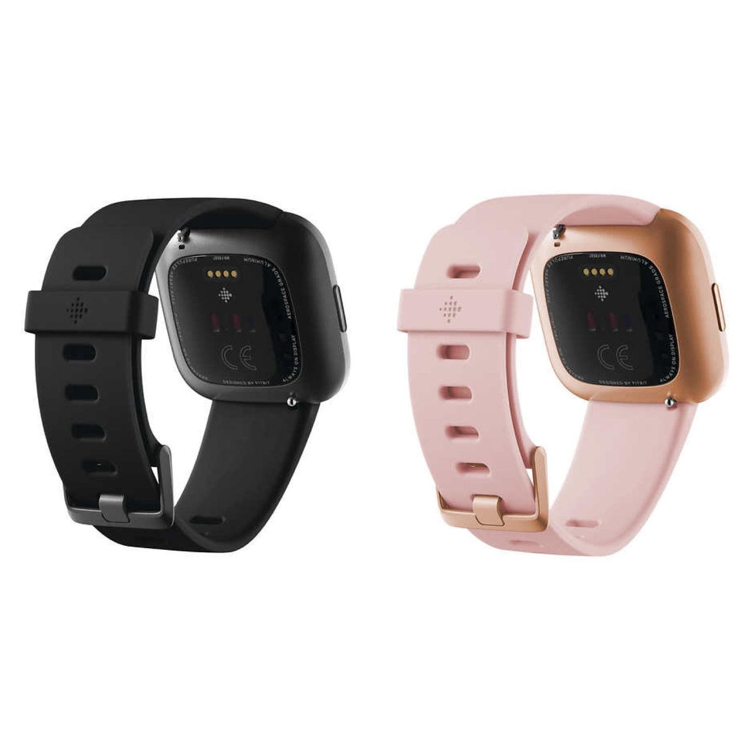 Fitbit Versa 2 40mm Smartwatch Black Pink Walmart