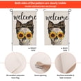 thumbnail image 4 of Welcome Sunflower Skull Halloween Decorations Garden Flag Vertical Double Sided Fall yard Decorations Outdoor Burlap Flag 12"x18", 4 of 7