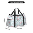 thumbnail image 3 of Fotbe Tropical Flamingo Bolsa de Viaje con Estampado, Bolsa de Fin de Semana para Mujer con Compartimento para Zapatos, Bolsa de Gimnasio con Bolsillo Húmedo, 3 of 7