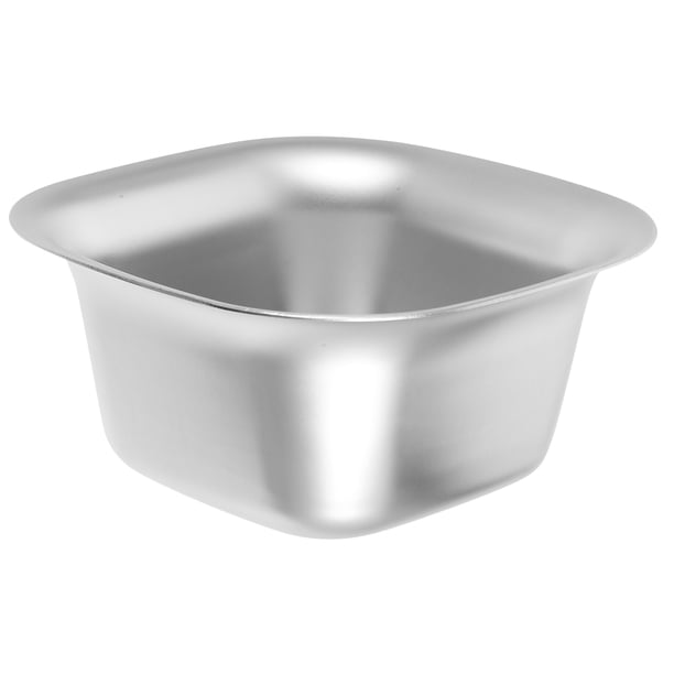 Ensaladera Tazón cuadrado Tazón de metal Tazón de postre multiusos Utensilio de cocina Tazón para servir