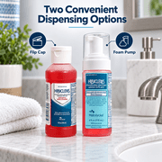 Hibiclens Antiseptic Skin Cleanser, 4 fl oz Flip Cap and 4 fl oz Foaming Pump Value Pack