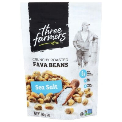 (Pack Of 6) Three Farmers Foods Inc Beans Roasted Fava Salted 5 Oz