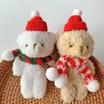 thumbnail image 4 of LLavero de oso de peluche Kawaii de 15cm para niña, muñeco de peluche de dibujos animados, colgante de bolsa, regalos de navidad, 4 of 5