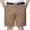 Khaki, variant on hlysgo Mens Golf Shorts Lightweight Quick Dry Stretch Waistband Short Big and Tall Flat Front Casual Dress Shorts with Zipper Pockets Gray,L