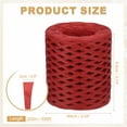 thumbnail image 2 of Uxcell Raffia Paper Craft Ribbon 200m/656ft Raffia Ribbon Raffia String Kraft Packing for Gift Wrapping, Crafting Supplies (Red), 2 of 6