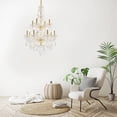 thumbnail image 3 of Elegant Lighting Value Giselle 12 light Gold Chandelier Clear Royal Cut Crystal, 3 of 9