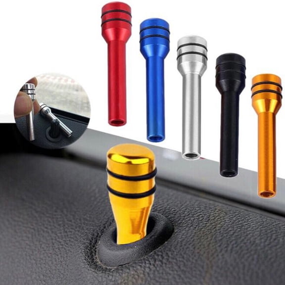 Juliy Car Door Lock Pin Universal Decorative Lightweight Car Interior Security Door Lock Knob for Modification