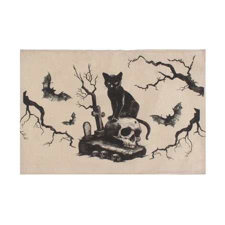 

Off Promotions! Alofun Car Coasters Bat Placemats Must Have Insulated Placemats for Halloween Parties Festive Atmosphere Create Unique Halloween Table Decorations Kitchen Essentials
