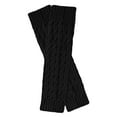 thumbnail image 5 of Fgnfyis Retro Knitted Leg Warmers Crochet Long Boot Socks Christmas Thickened Warm Socks for Women Adult Party Dance Yoga Knee High Stockings Black, 5 of 5
