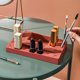 thumbnail image 3 of Organizador de titular de lápiz labial de silicona Capacidad de gran capacidad Contenedor Mujeres Vanity Cómoda Drawer Rack Encimera Almacenamiento Bandeja Rojo Dido Hogar, 3 of 6
