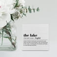 thumbnail image 5 of Zomyto 5"x5" Country the Lake Definition Wood Box Sign Decor Desk Sign Lake Themed Wooden Box Block Sign Summer Rustic Home Shelf Wall Decoration, 5 of 5